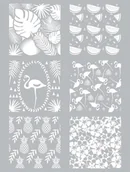 Scrapbooking - Szablon Sitodruk Motywy Tropikalne - miniaturka - grafika 1