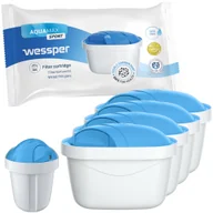 Wkłady filtrujące - 4X Wessper Aquamax Sport Zamienny Filtr/Wkład Wody Do Dzbanków: Brita, Aquaphor, Wessper, Dafi (Zamiennik) - miniaturka - grafika 1