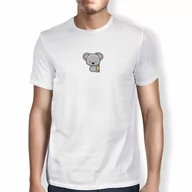 Koszulki męskie - Green Fish, Basic męski T-shirt, 100% bawełna, Regular Fit, Digital Icon Printed, rozmiar: XL, kolor: biały, biały, XL - miniaturka - grafika 1