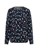 Bluzki damskie - Betty Barclay Bluzka damska Kobiety wiskoza niebieski|wielokolorowy wzorzysty, 36 - miniaturka - grafika 1