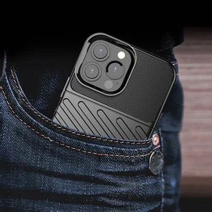 Thunder Case elastyczne pancerne etui pokrowiec iPhone 13 Pro Max czarny - Etui i futerały do telefonów - miniaturka - grafika 9