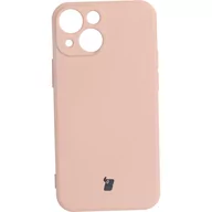Etui i futerały do telefonów - Bizon Etui Case Silicone iPhone 13 Mini jasnoróżowe - miniaturka - grafika 1