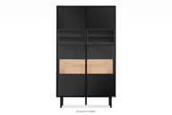 Witryny - Witryna dwudrzwiowa na wysokich nogach w stylu loft LOFTY Konsimo - miniaturka - grafika 1