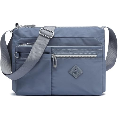 ETidy Torba crossbody dla kobiet wodoodporna lekka codzienna torebka na ramię torebka torba na książki, NIEBIESKI, Medium