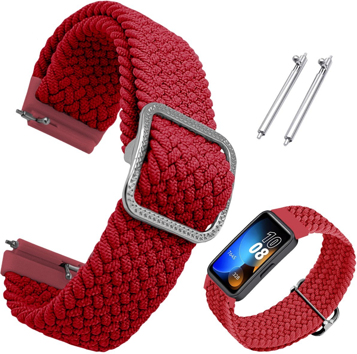 ChronSmarta Pasek ChronSmarta do smartband'a Huawei Band 7 Czerwony