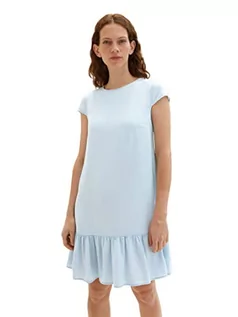 Sukienki - TOM TAILOR Sukienka damska 1038424, 10110-niebieska dżinsowa, 42, 10110 – Blue Denim, 42 - grafika 1