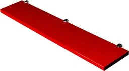 Półka łazienkowa czerwona 80cm FOKUS - Szafki łazienkowe - miniaturka - grafika 1