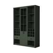 Kredensy - Kredens W2D2S Prowansja Green Gała Meble Green - miniaturka - grafika 1