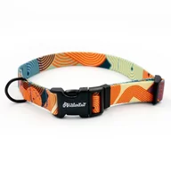 Obroże dla psów - Obroża dla Psa Regulowana Geo Snake, wąska 2 cm, dla mniejszych psów i szczeniaków, okucia czarne-L 34-44 cm - miniaturka - grafika 1