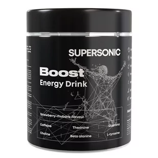 Boost Energy Drink napój energetyczny Truskawka-Rabarbar suplementy diety 215g - Suplementy naturalne - miniaturka - grafika 1