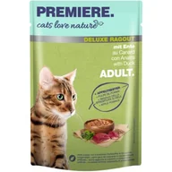 Mokra karma dla kotów - PREMIERE Cats Love Nature Deluxe Ragout Kaczka 48x100 g - miniaturka - grafika 1