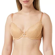 Biustonosze - Emporio Armani Damski wirtualny koronkowy naturalny biustonosz push-up, CIELISTY, 80B - miniaturka - grafika 1