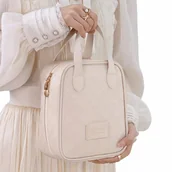 Kosmetyczki, organizery i kuferki - Kosmetyczka Podróżna Dwupoziomowa Z Przegródkami Na Akcesoria - miniaturka - grafika 1