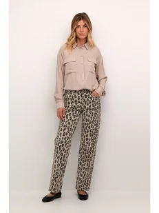 Cream Spodnie "Leona" w kolorze beżowo-brązowym - Spodnie damskie - miniaturka - grafika 1