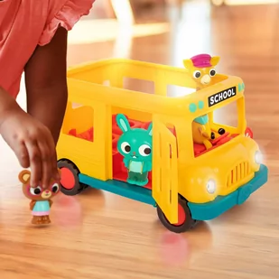 B.Toys Seria Land Of B. Muzyczny Autobus Szkolny Z Żyrafą I Wesołymi Pasażerami - Zabawki interaktywne dla dzieci - miniaturka - grafika 1