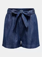 Spodenki damskie - JDY Szorty materiałowe Kai 15321166 Granatowy Regular Fit - miniaturka - grafika 1