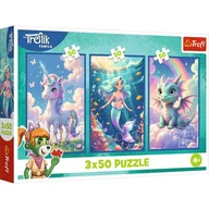 Puzzle - Puzzle 3x50 Razem w kolorowym świecie Trefl - puzzle - miniaturka - grafika 1