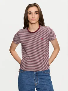 Levi's® T-Shirt Perfect 39185-0350 Bordowy Regular Fit - Koszulki i topy damskie - miniaturka - grafika 1