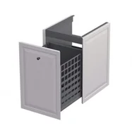 Szafki łazienkowe - Oristo Szafka wisząca boczna niska MONTEBIANCO 40 cm z koszem, PIASKOWY MAT OR47-SN1S-40-10 - miniaturka - grafika 1