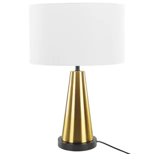 Beliani Lampa stołowa jasny beż/złota 60 cm SANDON - Lampy stojące - miniaturka - grafika 1