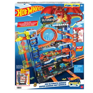 Hot Wheels City Mega Garaż Atak smoka Zestaw Hkx48 - zabawka - Tory, garaże, parkingi - miniaturka - grafika 1