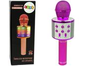 Instrumenty muzyczne dla dzieci - Mikrofon Bezprzewodowy Usb Głośnik Nagrywanie Karaoke Model Ws-858 Różowy - miniaturka - grafika 1