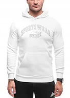 Bluzy męskie - PUMA bluza męska z kapturem sportowa bawełniana ciepła Hoodie roz. XXL - miniaturka - grafika 1