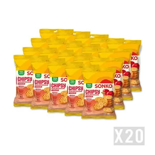 20X Sonko Chipsy Kukurydziane Papryka 60G - Chipsy - miniaturka - grafika 1