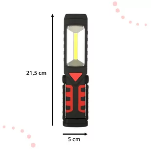 KAFUWELL Latarka warsztatowa 3w1 USB COB magnes akumulator 1200 mAh 200 lm - Narzędzia warsztatowe - miniaturka - grafika 1