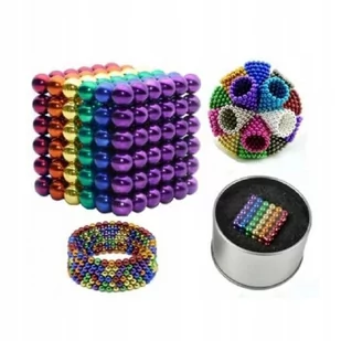 NEOCUBE KULKI MAGNETYCZNE 216 SZTUK 3MM TĘCZOWE KULECZKI KOLOROWE + PUDEŁKO - Zabawki kreatywne - miniaturka - grafika 1