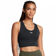 Bielizna sportowa damska - Biustonosz treningowy Under Armour Vanish Seamless Mid Bra - czarny - UNDER ARMOUR - miniaturka - grafika 1