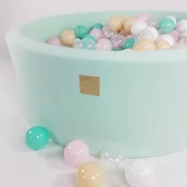 Suche baseny - MeowBaby Suchy basen 90x40 cm miętowy z 250 piłeczkami - miniaturka - grafika 1