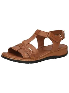 CAPRICE Damskie sandały klinowe 9-28750-42, Nut Nappa, 41 EU - Moda i Uroda OUTLET - miniaturka - grafika 1