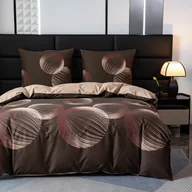 Pościel - Cotton World Pościel 160x200 3cz QM2727 bordowa bawełniana - miniaturka - grafika 1