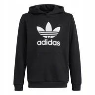 Bluzy dla dziewczynek - Adidas Bluza Dziecięca Z Kapturem Trefoil IY7446 146 - miniaturka - grafika 1