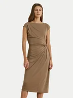 Sukienki - LAUREN RALPH LAUREN Sukienka codzienna 200980221001 Brązowy Slim Fit - miniaturka - grafika 1