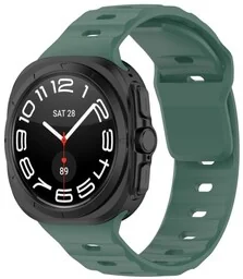 Bizon Silikonowy pasek Strap Watch Silicone do Galaxy Watch Ultra 47 mm, ciemnozielony - Akcesoria do smartwatchy - miniaturka - grafika 1
