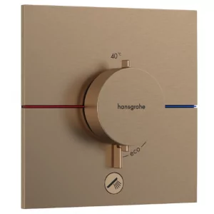 HANSGROHE 15575140 ShowerSelect Comfort E Bateria termostatyczna, podtynkowa do 1 odbiornika z dodatkowym wyjściem Brąz Szczotkowany - Baterie podtynkowe - miniaturka - grafika 1