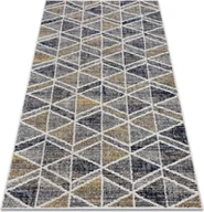 Dywany - Dywan nowoczesny MUNDO D7891 romby, trójkąty 3D outdoor szary / beż wielokolorowy 140x190 cm - miniaturka - grafika 1