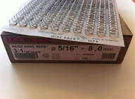 Grzbiety do bindownic - Renz preferencyjny ring wire drut grzebień do łączenia elementów w 3: 1, podziału 34 pętli, średnica 8.0 MM, 5/16 cala, srebrny mat 310800934 - miniaturka - grafika 1