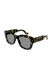 Okulary przeciwsłoneczne - Gucci okulary przeciwsłoneczne męskie kolor brązowy - grafika 1
