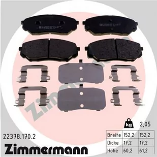 Klocki hamulcowe - komplet ZIMMERMANN 22378.170.2 - Klocki hamulcowe - miniaturka - grafika 1