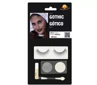 Dodatki do strojów karnawałowych - Zestaw Do Makijażu Oczu Sztuczne Rzęsy Cienie - miniaturka - grafika 1