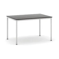 Stoły - B2B Partner Stół do jadalni 1200 x 800 mm, blat wenge, nogi jasnoszare 555681 - miniaturka - grafika 1