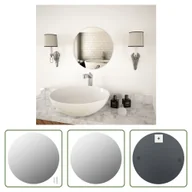 Lustra - The Living Store Lustro ścienne 40 cm okrągłe szkło - miniaturka - grafika 1