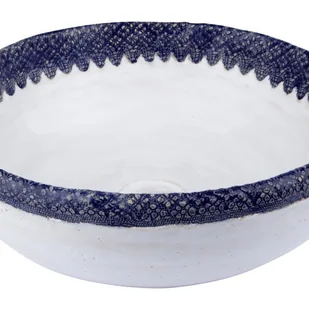 Ręcznie wykonana umywalka ceramiczna Brygida – Okrągła, dekoracyjna umywalka nablatowa 38 x 13 cm Ekskluzywna umywalka łazienkowa - Umywalki Ręcznie wykonana umywalka ceramiczna Brygida – Okrągła, dekoracyjna umywalka nablatowa 38 x 13 cm Ekskluzywna umywalka łazienkowa - Umywalki - miniaturka - grafika 1