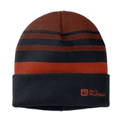 Czapki dla dzieci - Dziecięca czapka Jack Wolfskin STRIPY KNIT BEANIE K night blue - S - miniaturka - grafika 1