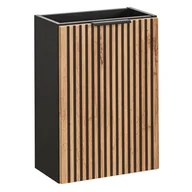 Szafki łazienkowe - Ścienna szafka na umywalkę 40 cm z lamelami F7-C57 - miniaturka - grafika 1