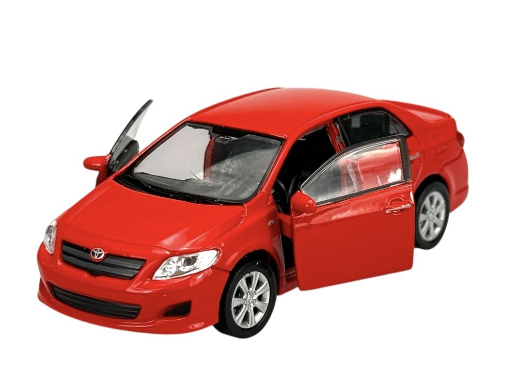 WELLY 2009 TOYOTA COROLLA CZERWONA 1:34 SAMOCHÓD NOWY METALOWY MODEL