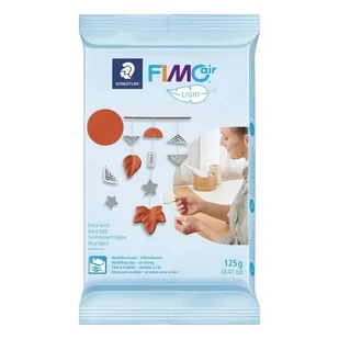 2 glinki polimerowe Fimo Air Light 125 g Terakota + Biała - Masy plastyczne - miniaturka - grafika 1